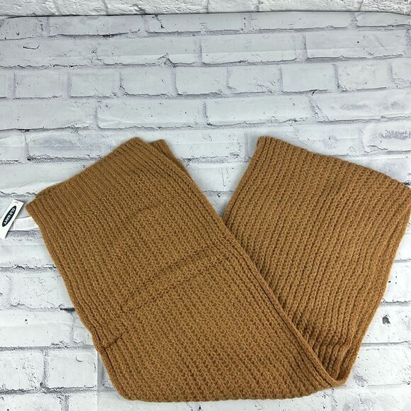 Old Navy Accessories - Old Navy Soft-Brushed Shaker-Stitch Scarf Brown NWT